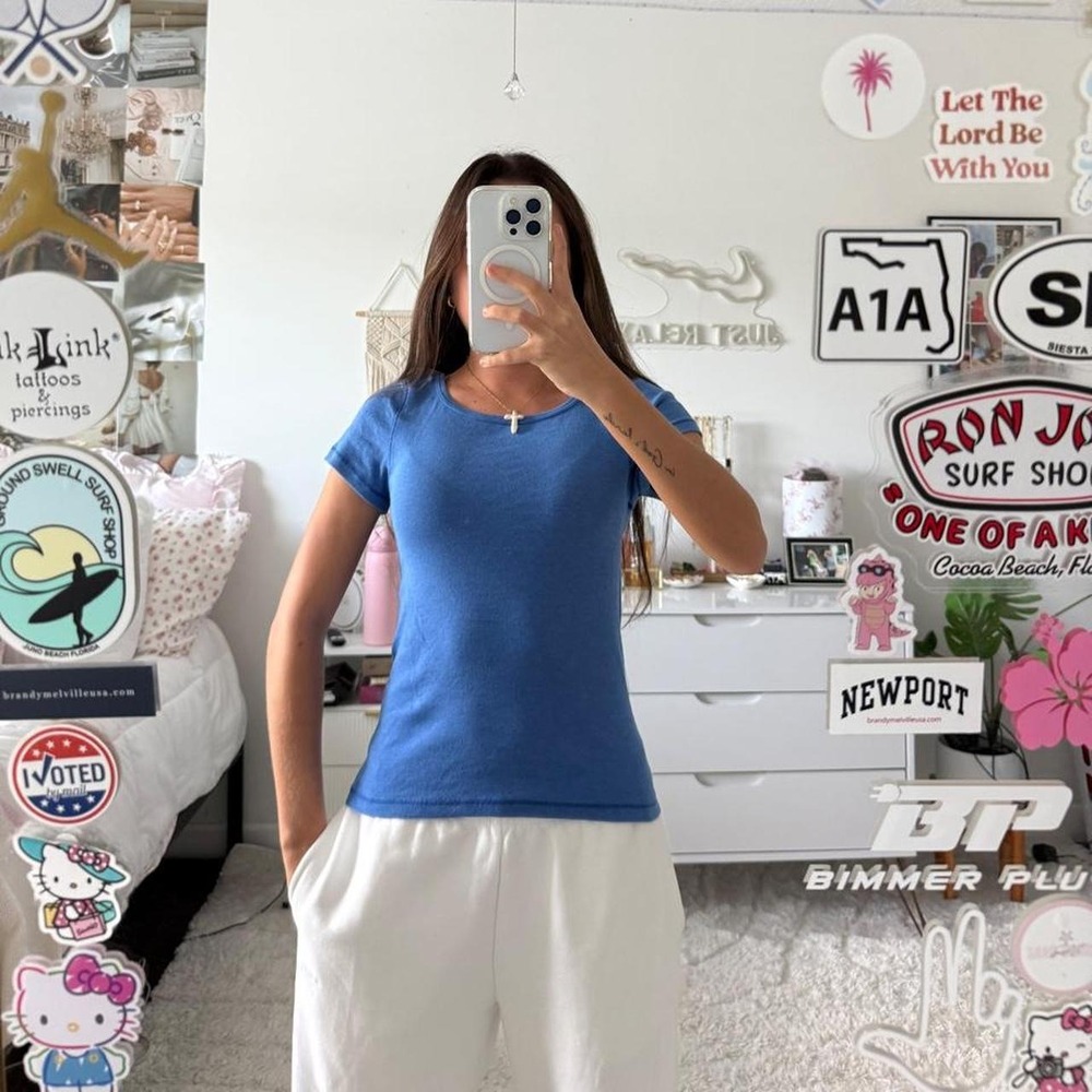Brandy Melville electric blue top